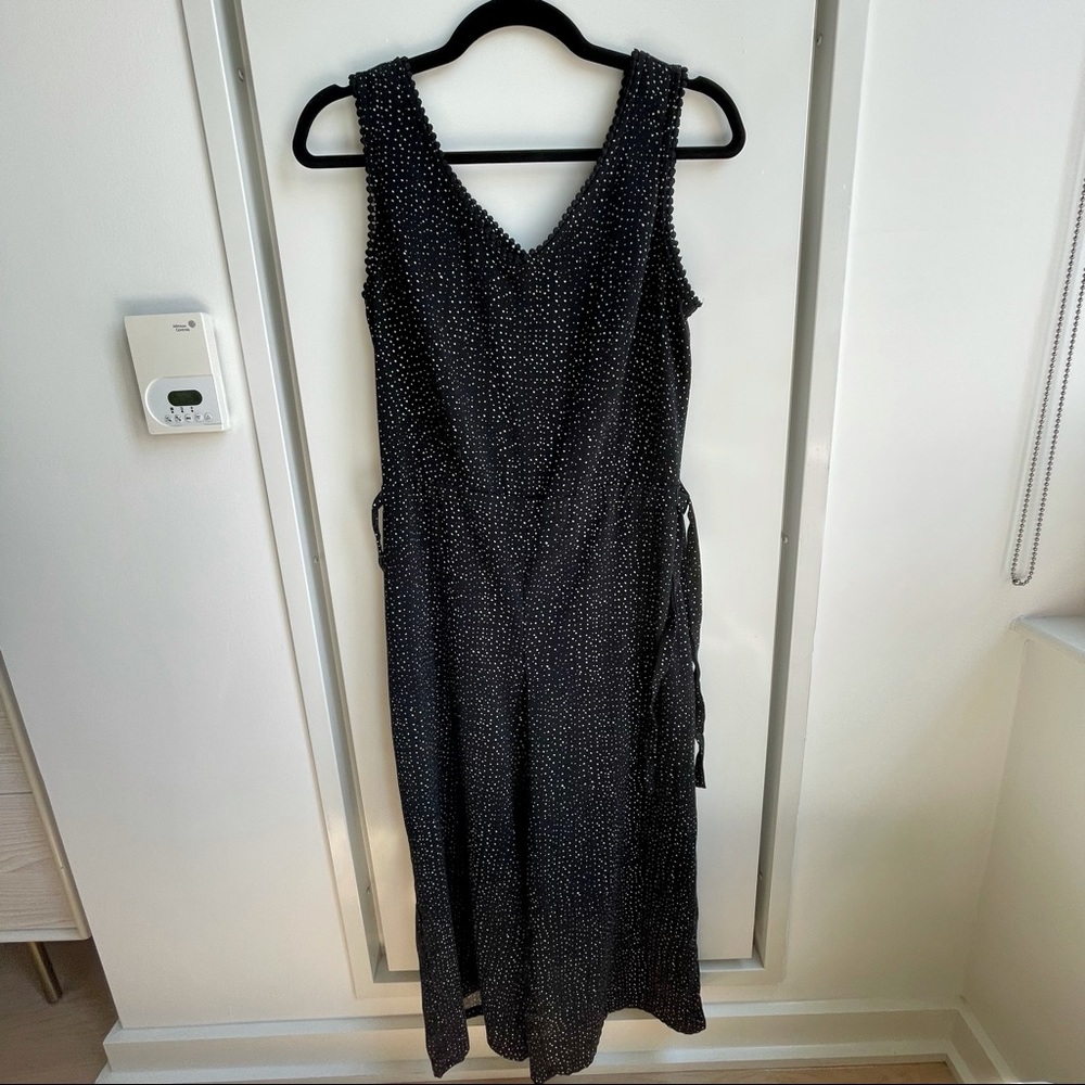 Carolina Belle black printed cropped jumpsuit